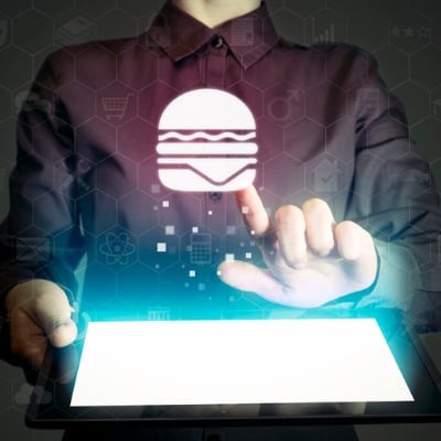 Tablet with Burger