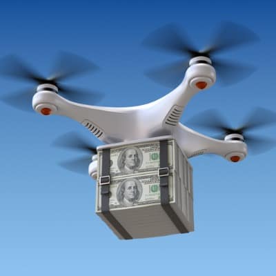 Drone with Cash