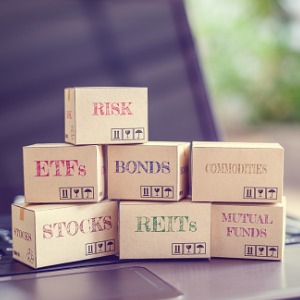 boxes of financial products